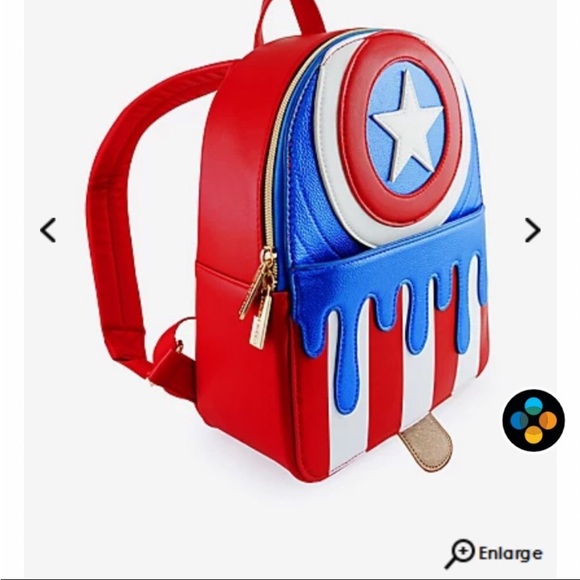 Marvel captain America mini backpack - Picture 2 of 5
